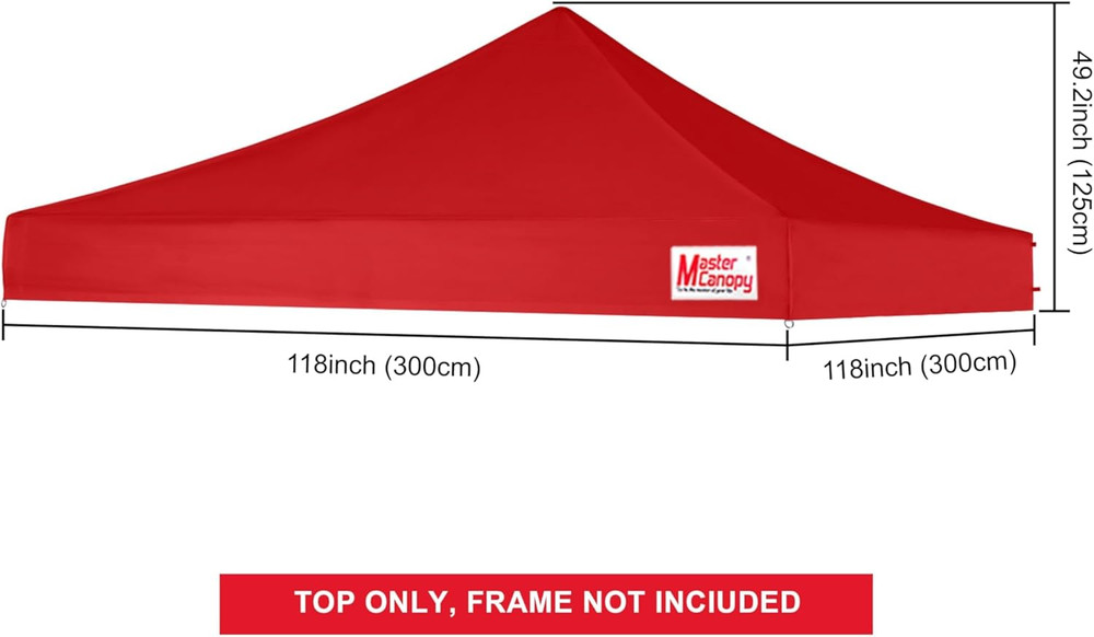 Replacement Pop up Canopy Top (10X10, Burgundy)