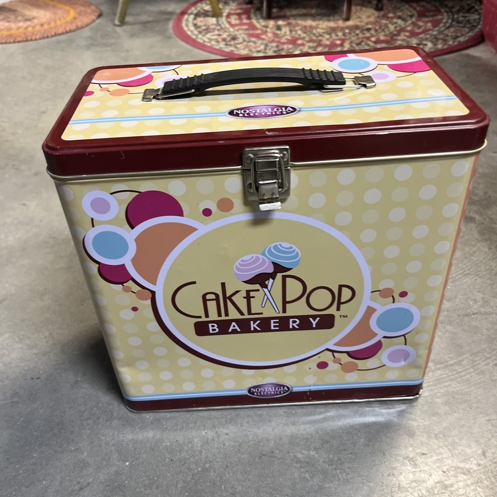 CAKE POP BAKERY By NOSTALGIA ELECTRICS Original EMPTY Tin  Box  (no machine)