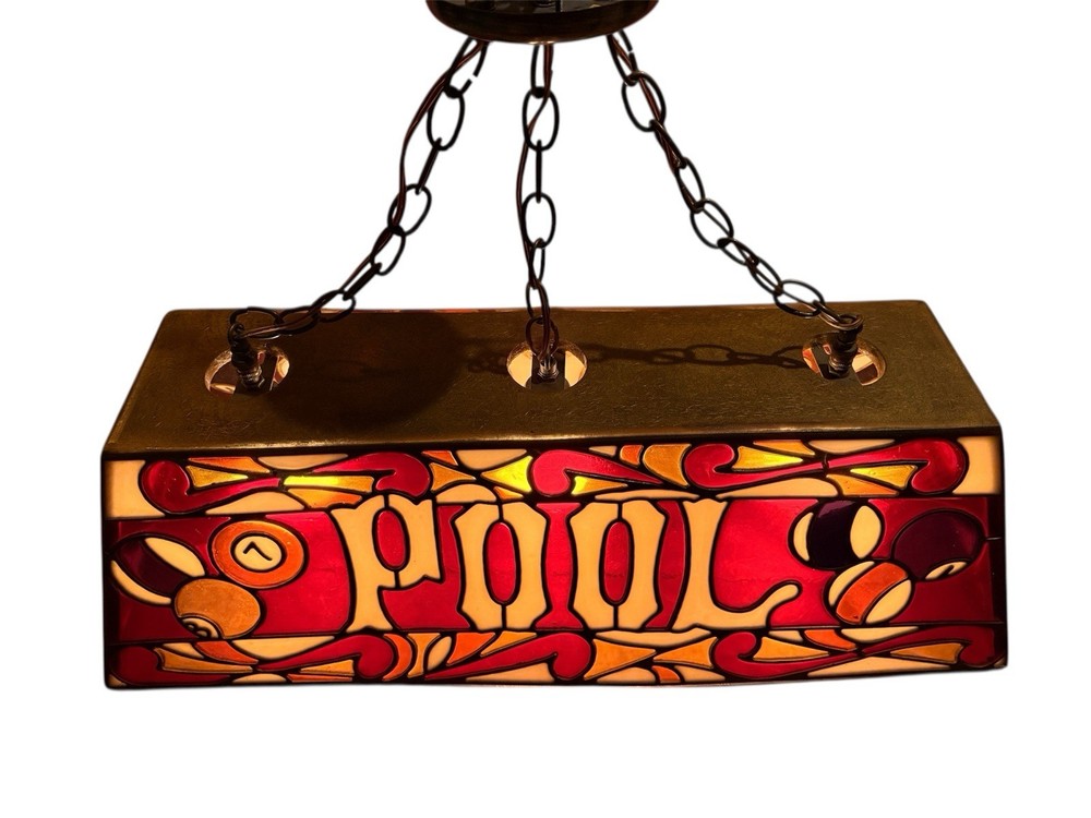 Vintage Resin/Plastic Pool Table Light