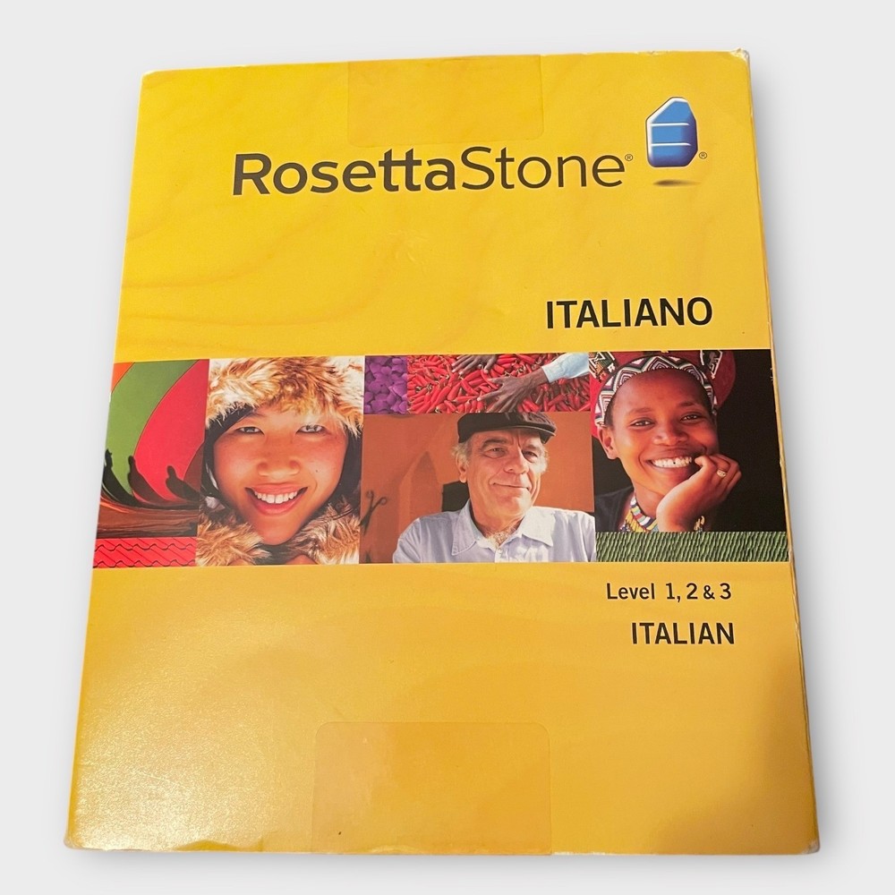 Rosetta Stone Italian Version 3 Level 1-3 Complete Language Learning Software