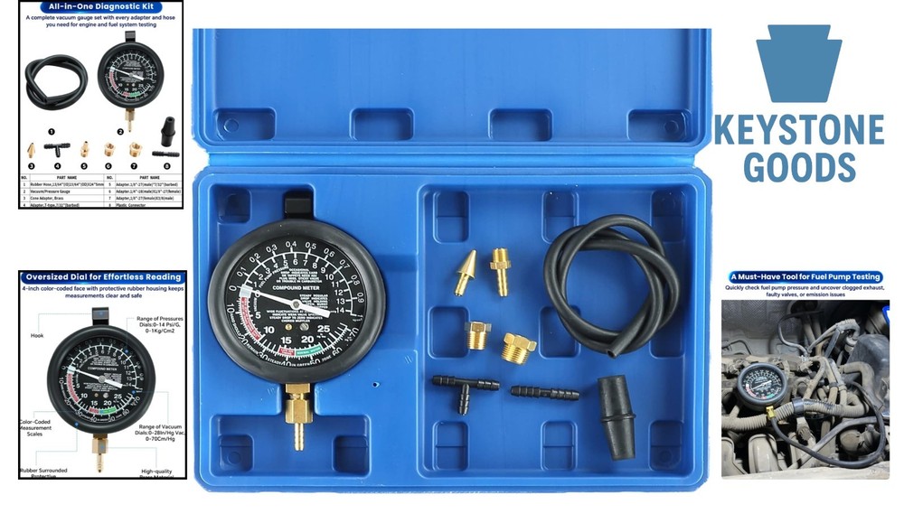 Professional Fuel Pump & Vacuum Tester Kit