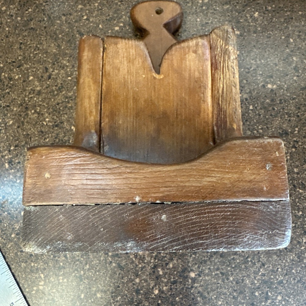 Vtg Matchbox Holder For Kitchen Wall Mount - Heavy