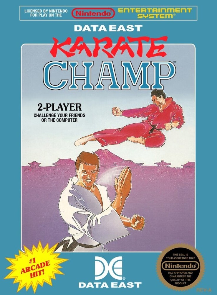 NES Karate Champ (Nintendo Entertainment System, 1986) Cleaned Tested