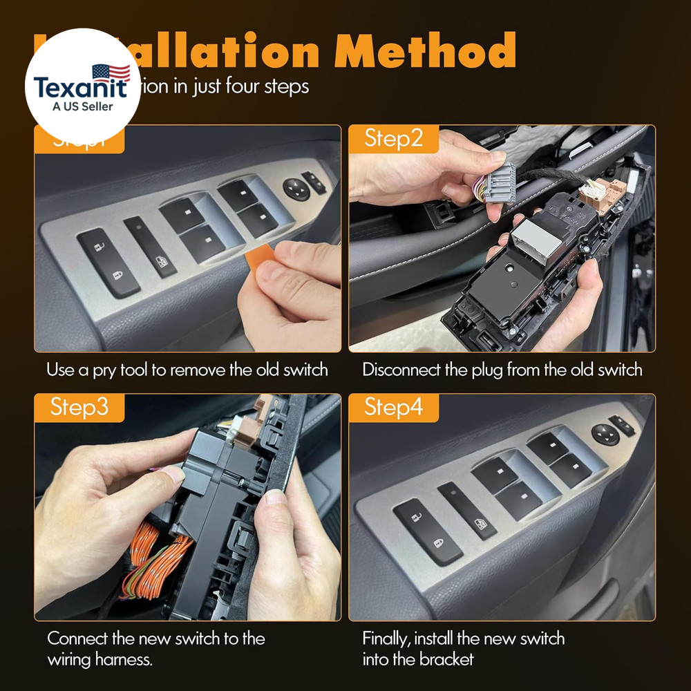 Master Power Window Switch Assembly Fit for Chevrolet GMC, 2010-2013 Silverado S