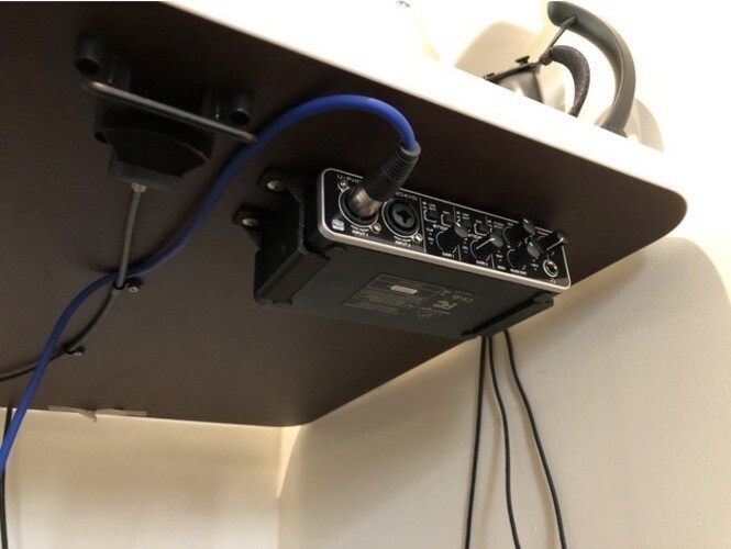 Under Desk / Table Mount for Behringer U-Phoria UMC204HD Audio Interface
