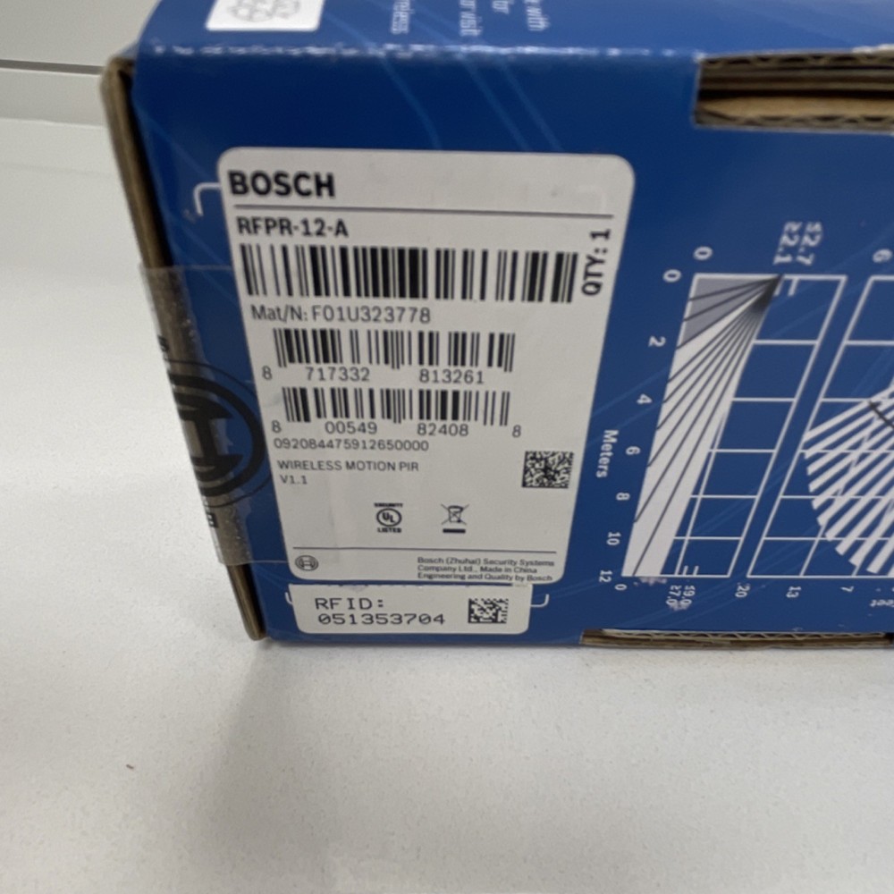 Bosch RFPR-12 Indoor Wireless PIR Motion Detector – 12m Range Security Sensor