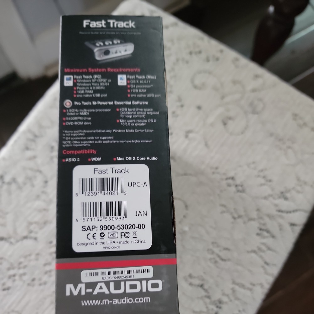 M-AUDIO FAST TRACK PRO DIGITAL RECORDING INTERFACE - In original box