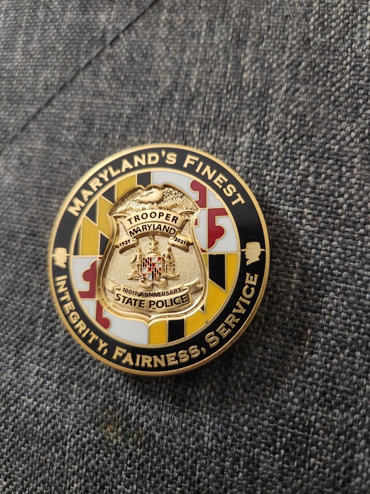 maryland state police challenge coin