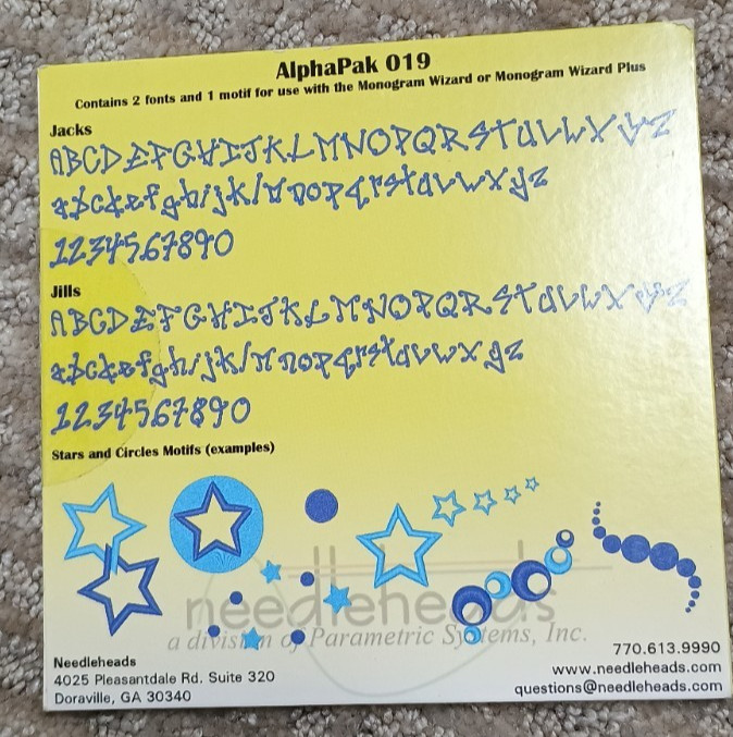 MONOGRAM WIZARD – ALPHA PAK 019 | NEW