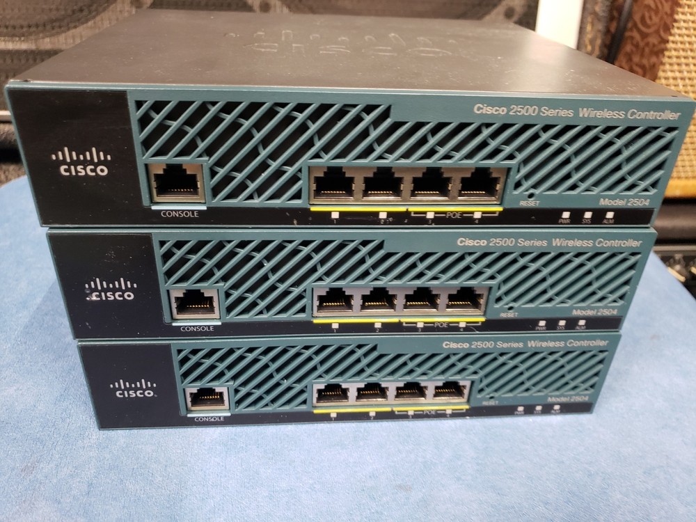 LOT OF 3 Cisco 2500 Series Wireless Controller no Power Supply untested