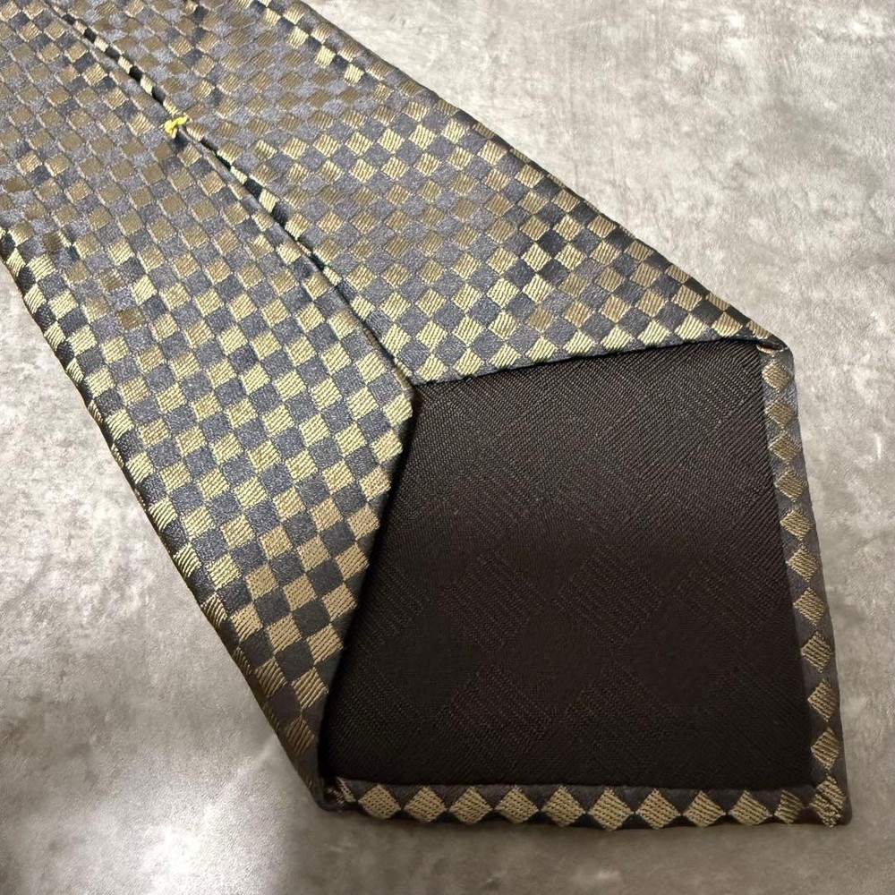 LOUIS VUITTON tie Monogram Damier Thick