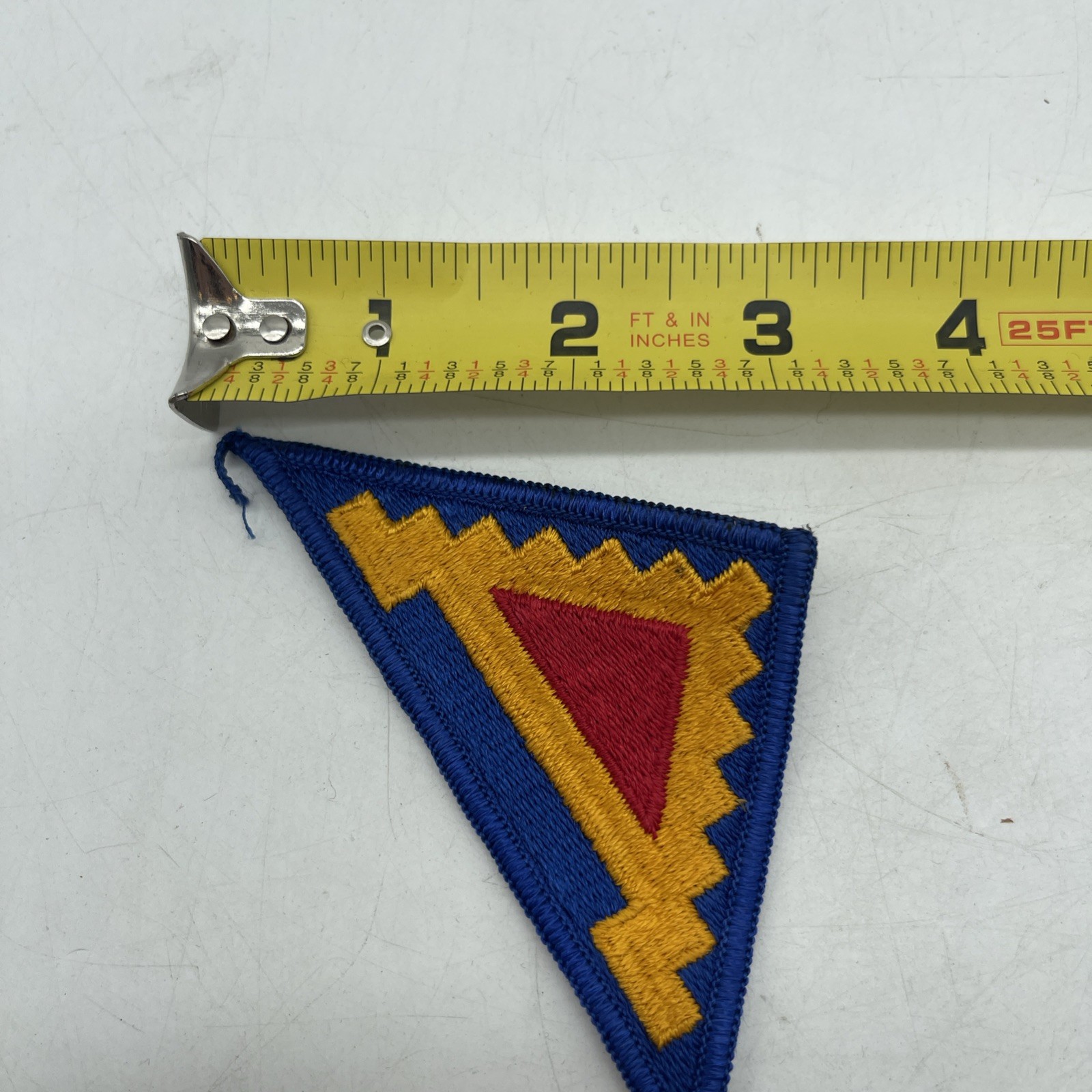 Vintage WWII WW2 Army Patch 7th Army Unit Pyramid