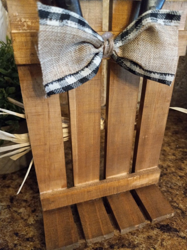 Handmade stained wood bunny