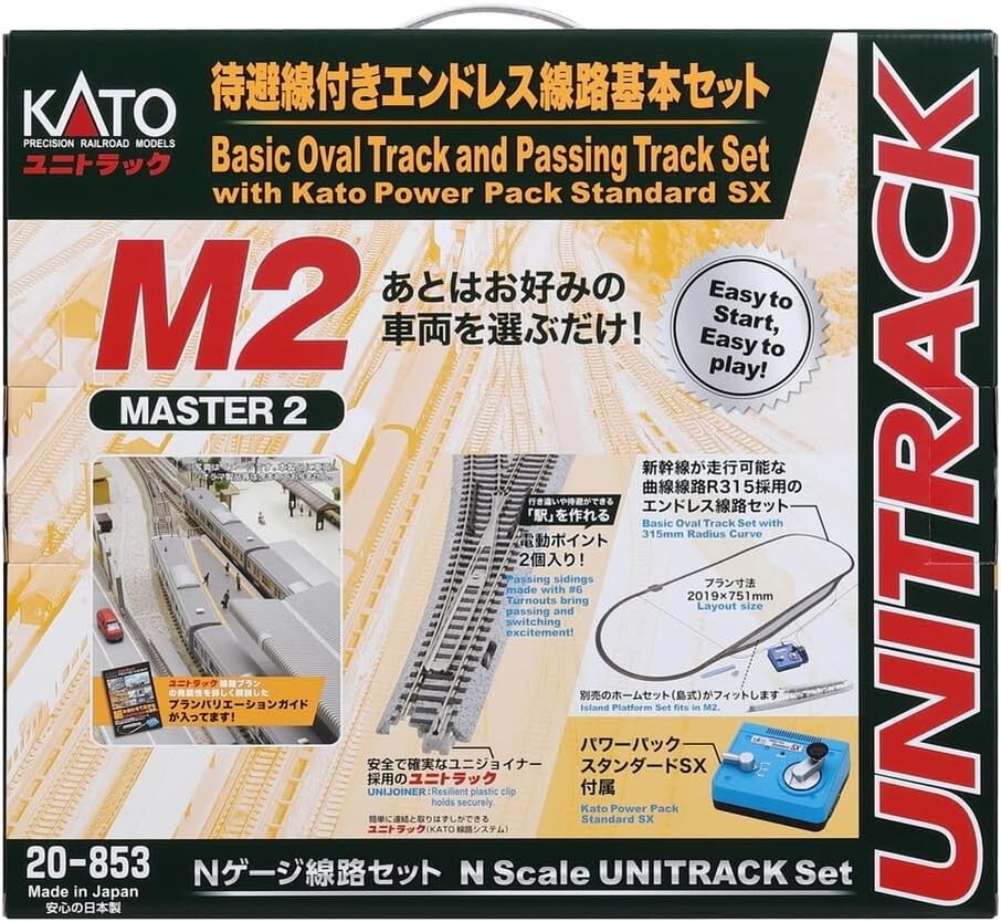 KATO N Gauge M2 Endless Basic Set Master 2 W/ Standby Line 20-853 Model Train