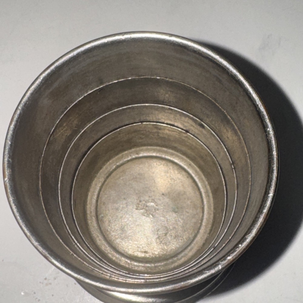 Antique E.G. Webster & Son Silver Plate Collapsible Travel Cup