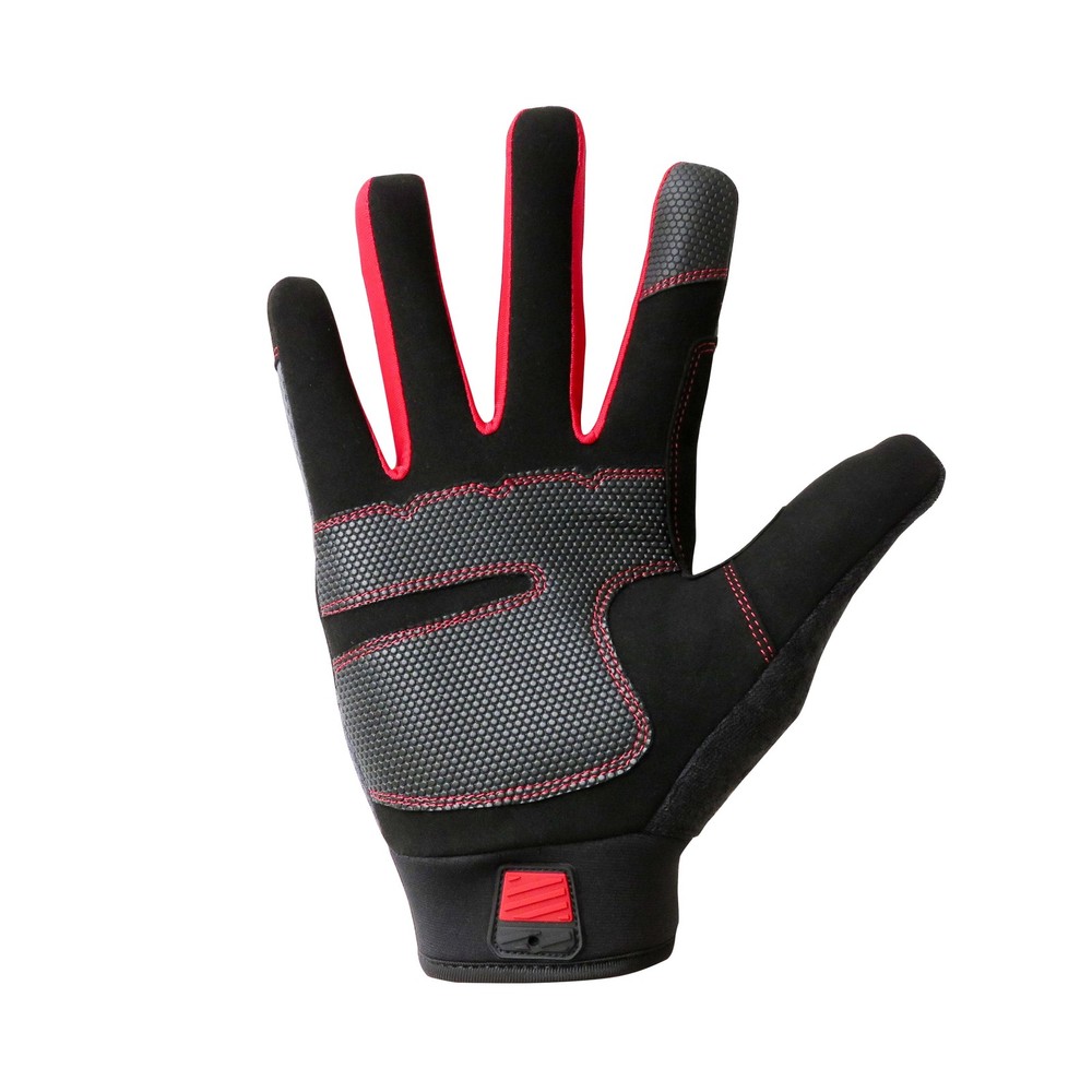 Hyper Tough High Dexterity Work Glove, Mesh Synthetic Leather Palm Medium