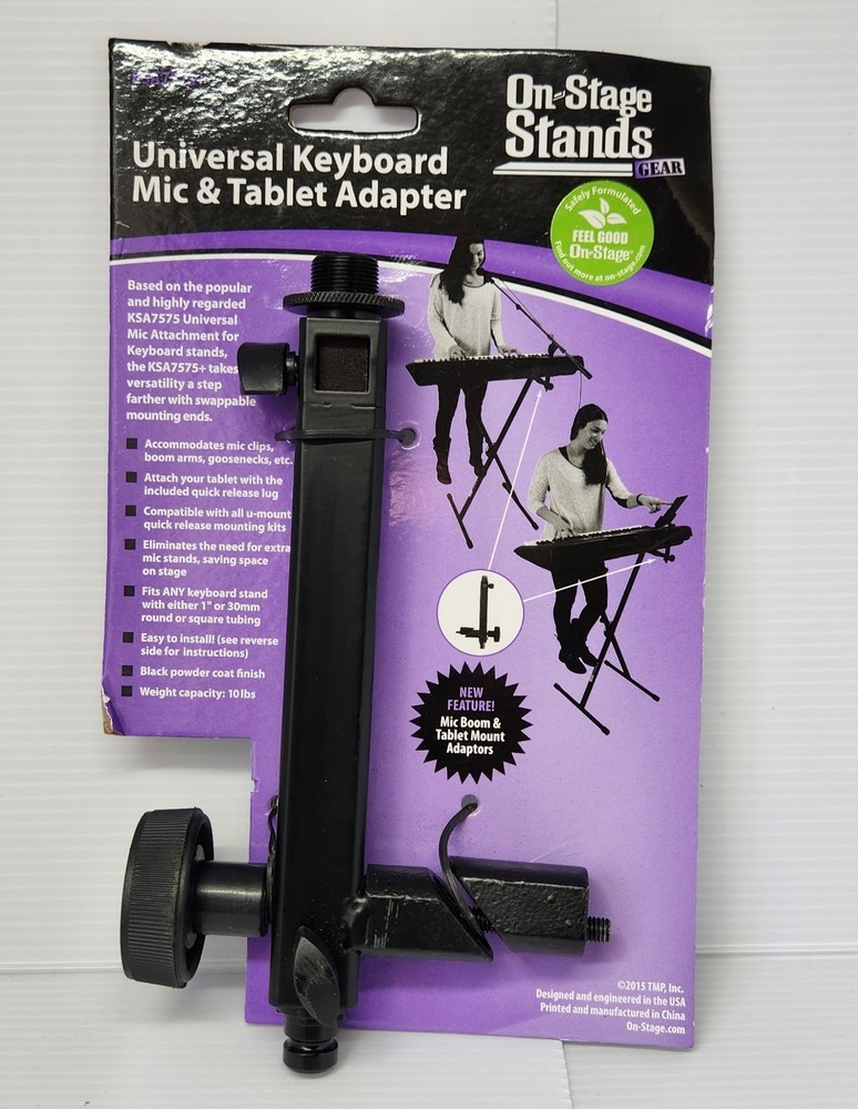 On-Stage KSA7575+ Universal Keyboard Mic Attachment Bar