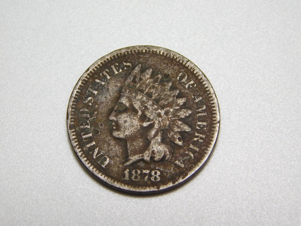 OLD US COINS 1878 INDIAN HEAD CENT PENNY
