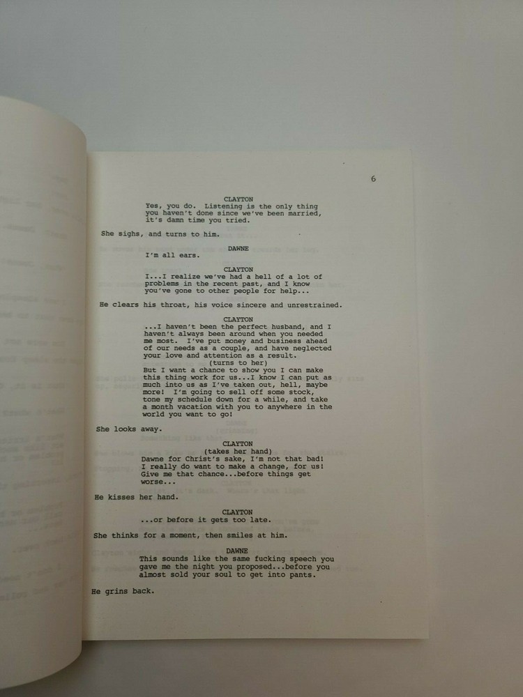 WORTH DYING FOR / Eric Swelstad 1990's Unproduced Movie Script Screenplay