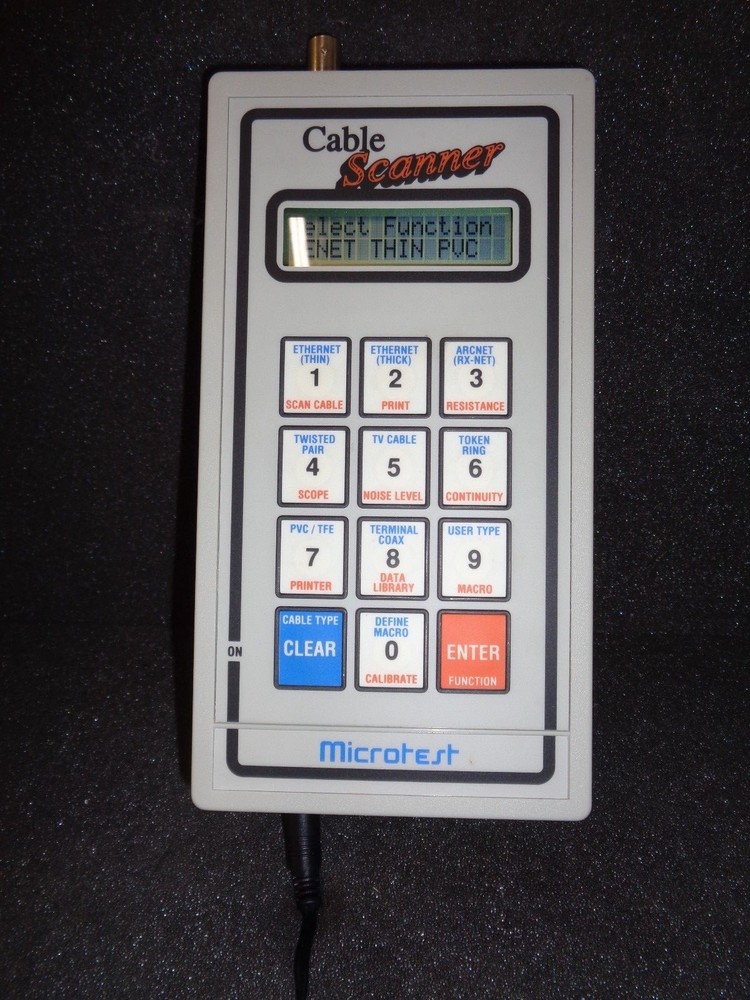 Microtest Cable Scanner W/Accessories "Tested Good"