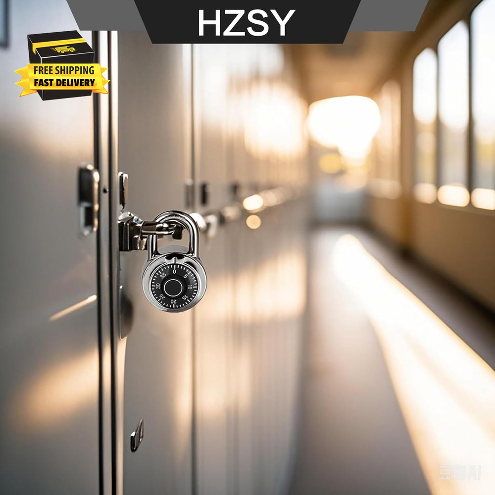 Combination Padlock 1 Pack, Fixed Dial Combination Padlock with Different Combin