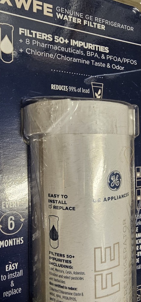 GE XWFE Genuine Refrigerator Water Filter WITH CHIP 100% Authentic Dmgd Packagin