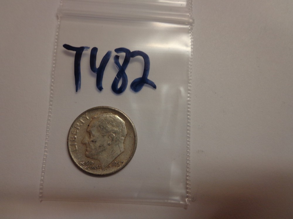 1957 D Roosevelt Dime 90% Silver