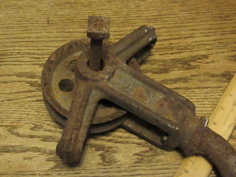 Vintage & Rusty Hook & Pulley