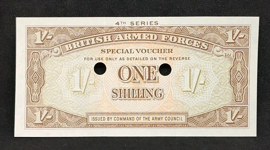 1962 British Armed Forces One Shilling 4th Series