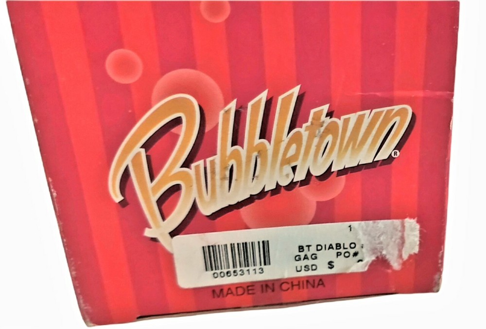 Vintage DEVIL Soap On A Rope Diablo Devil Bubbletown Gag Novelty Gift FLAWED Box