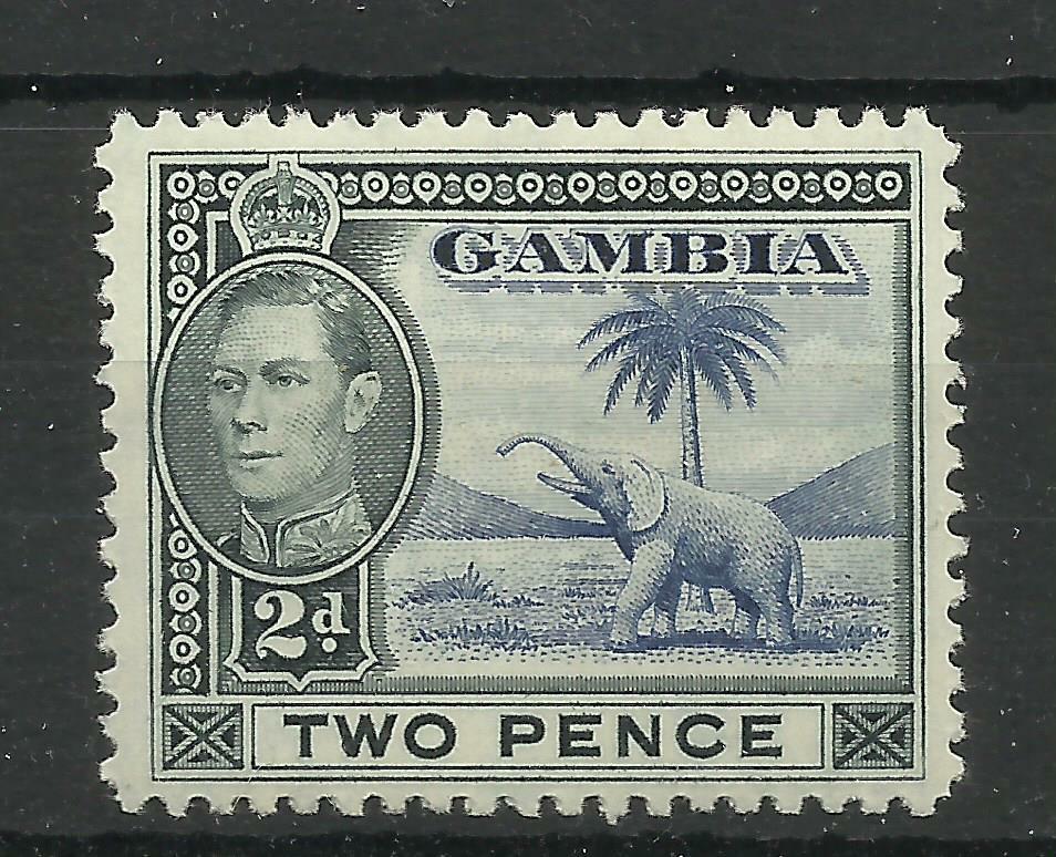 1938-46 2d Blue & Black Sg 153, Mounted Mint.  {Imp 169}