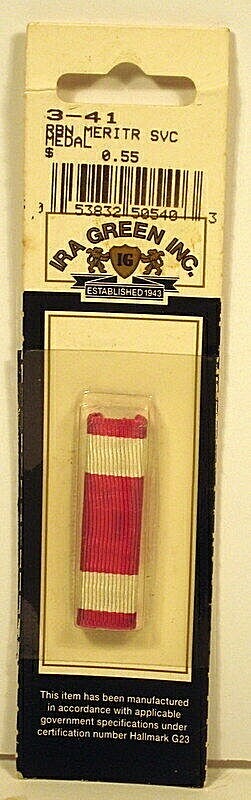 US Armed Forces Meritorious Service Medal Ribbon in its Original Packaging
