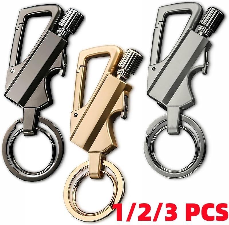 1-3Pack Permanent Match Infinity Lighter with Multitool Keychain Bottle Opener _