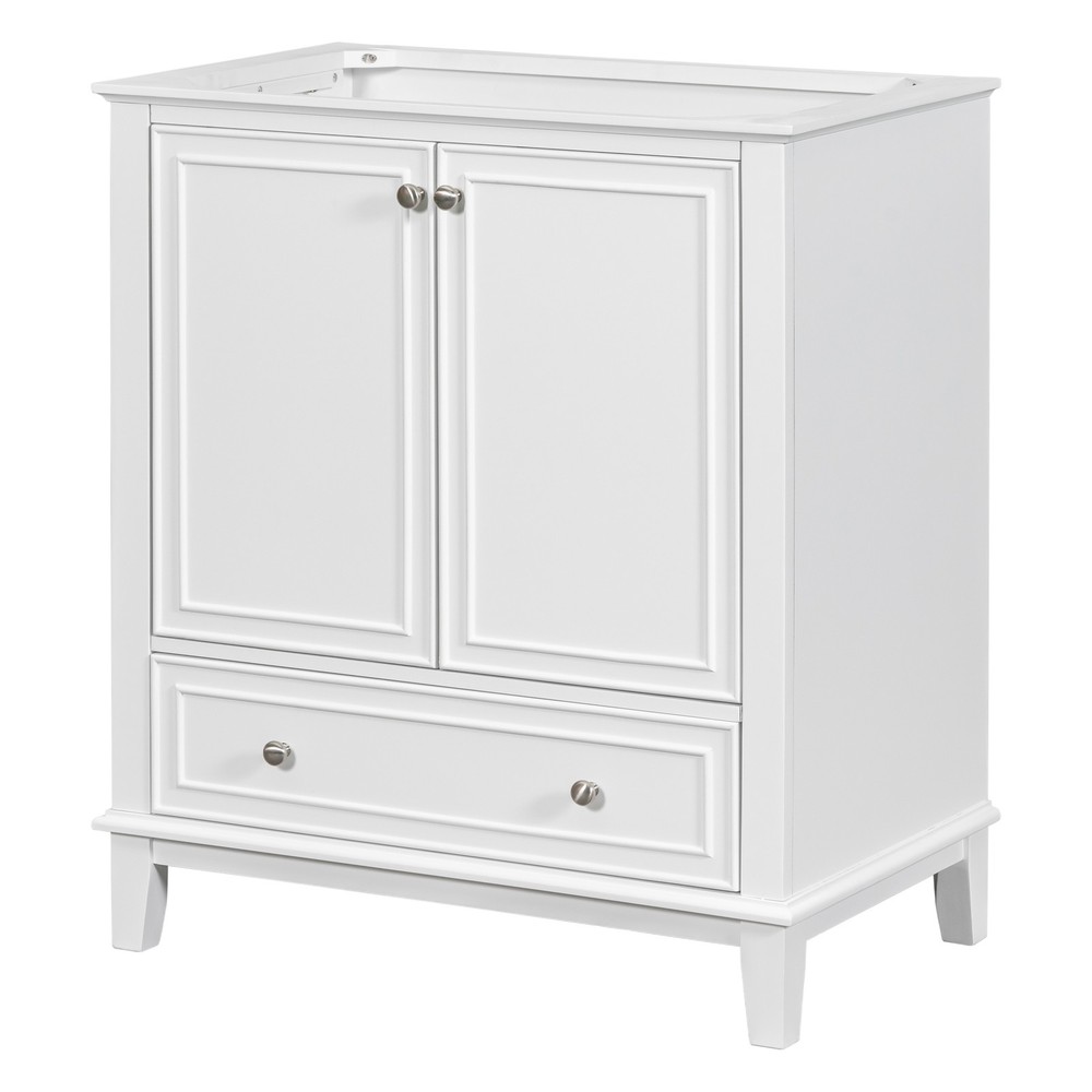 30" Bathroom Vanity without Sink, Base Only, Multi-functional Bathroom Cabinet