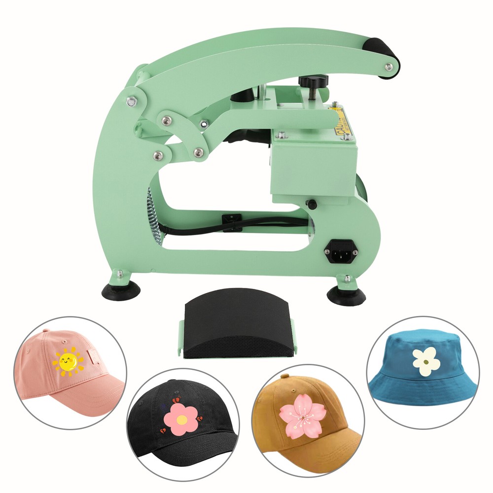 Hat Heat Press Machine with Digital LCD Timer & Temperature Control for Caps
