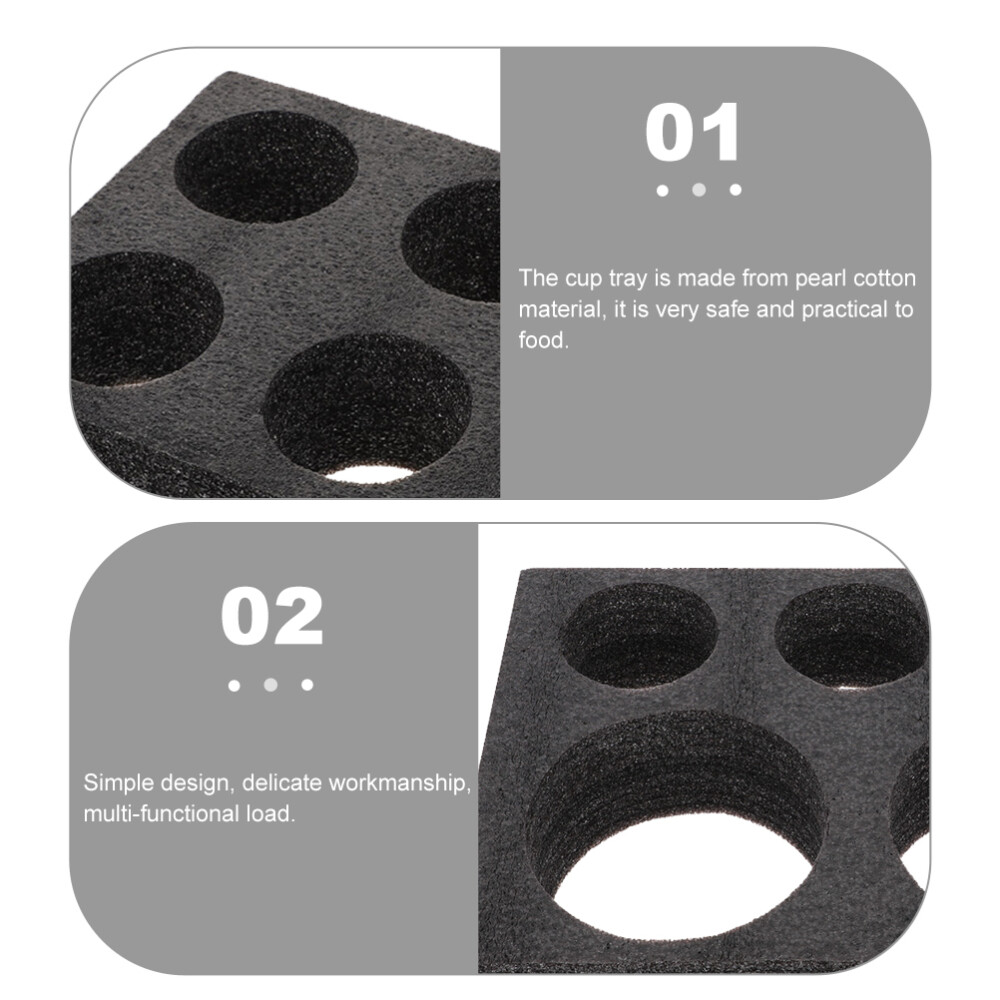 2PCS Cup Holder Compostable Cup Holder Takeout Packaging Cup Holders