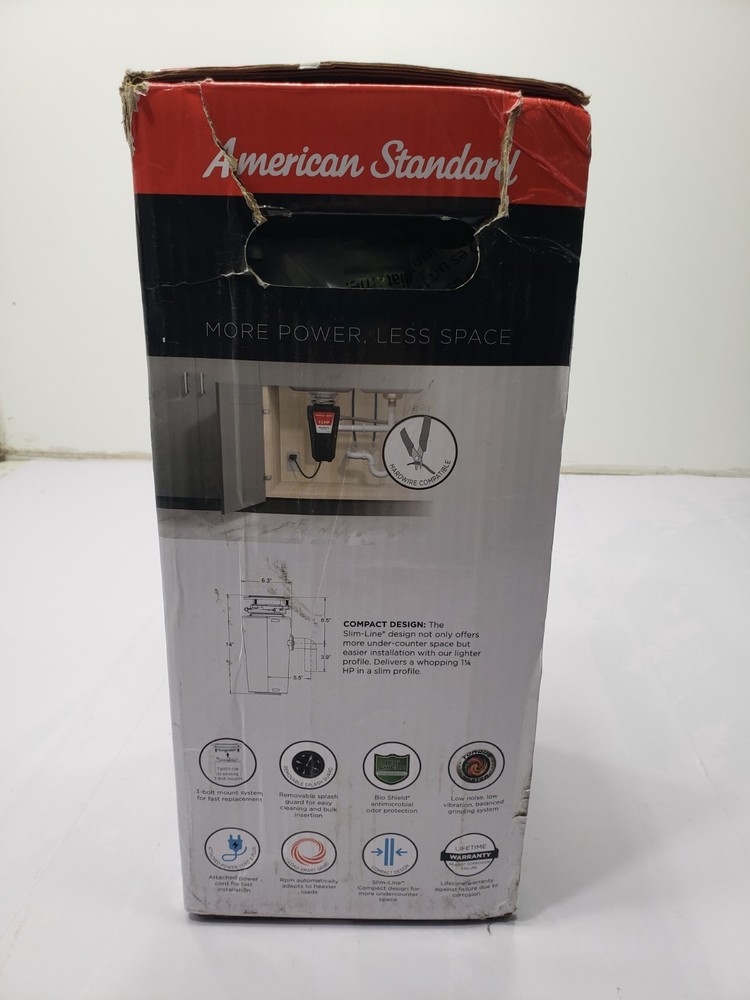 American Standard Slim Line 1.25HP Food Waste Disposer ASD-825-SL ART 1878939
