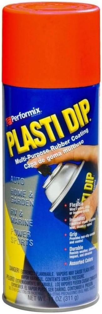 Spray Rubber Coating Aerosol Red 11oz Multi-Purpose Weather-Resistant