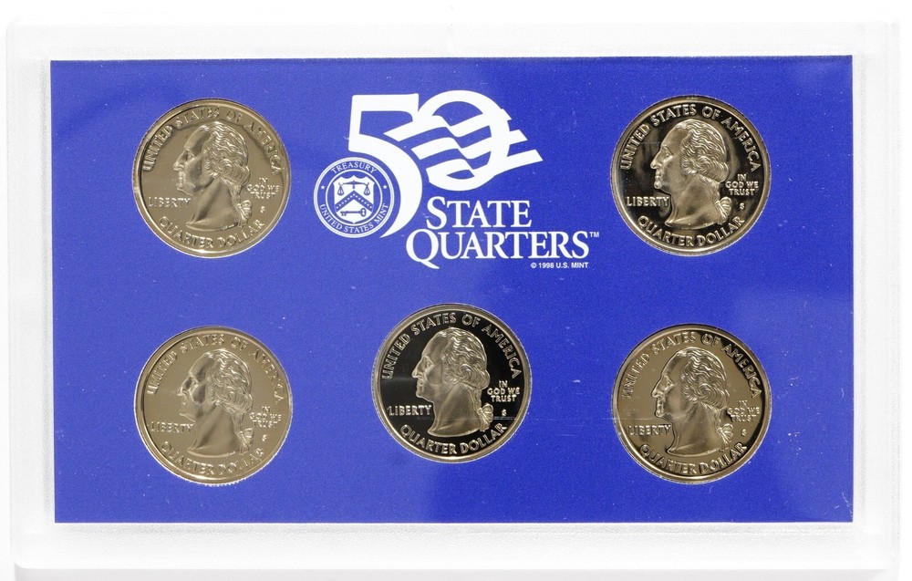 2002 State Quarter Proof Set w/ Box & COA