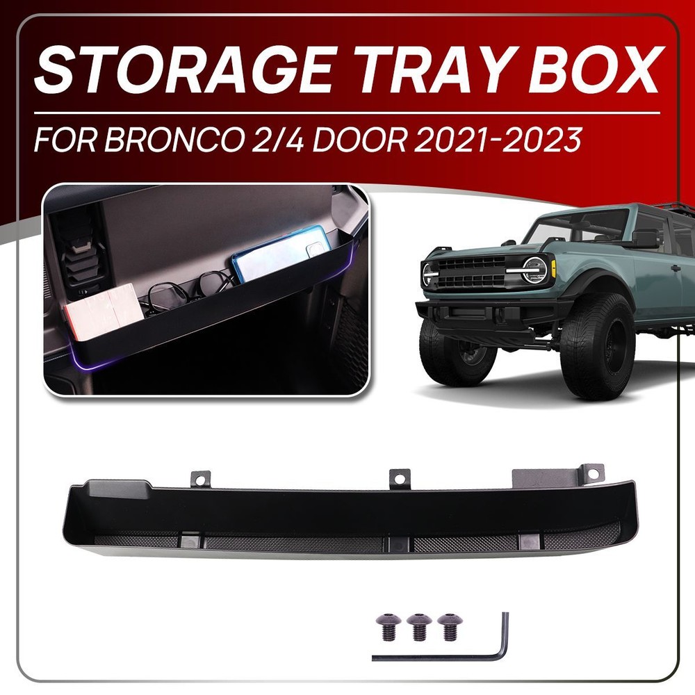 Console Passenger Storage Box Organizer Tray For Ford For Bronco 21+ Accessories