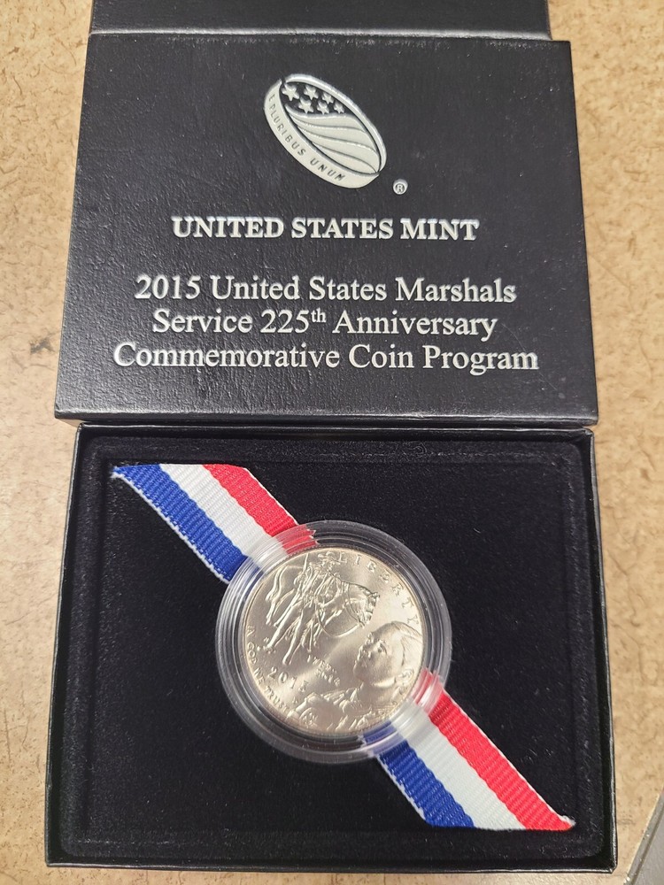 2015 U.S MARSHALS SERVICE 225TH ANNIVERSARY COMMEMORATIVE COIN PROGRAM W Box COA