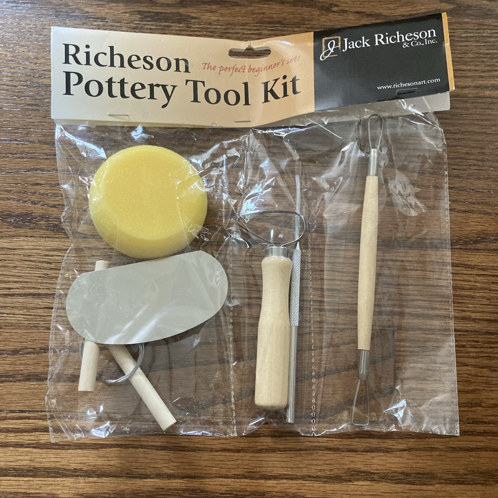 Richeson 6-Piece Pro Pottery Tool Kit & Kemper Clay Roller