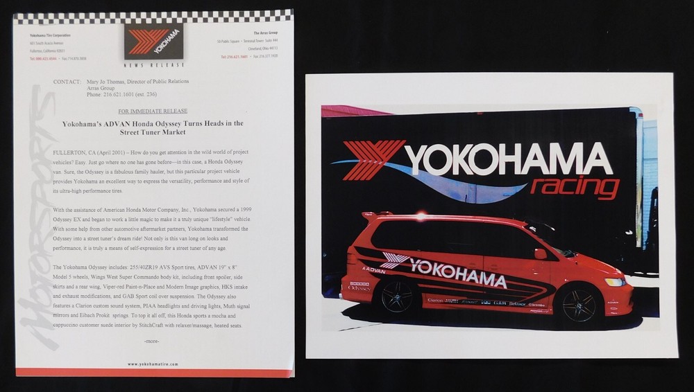 Yokohama Racing 2001 Media Kit