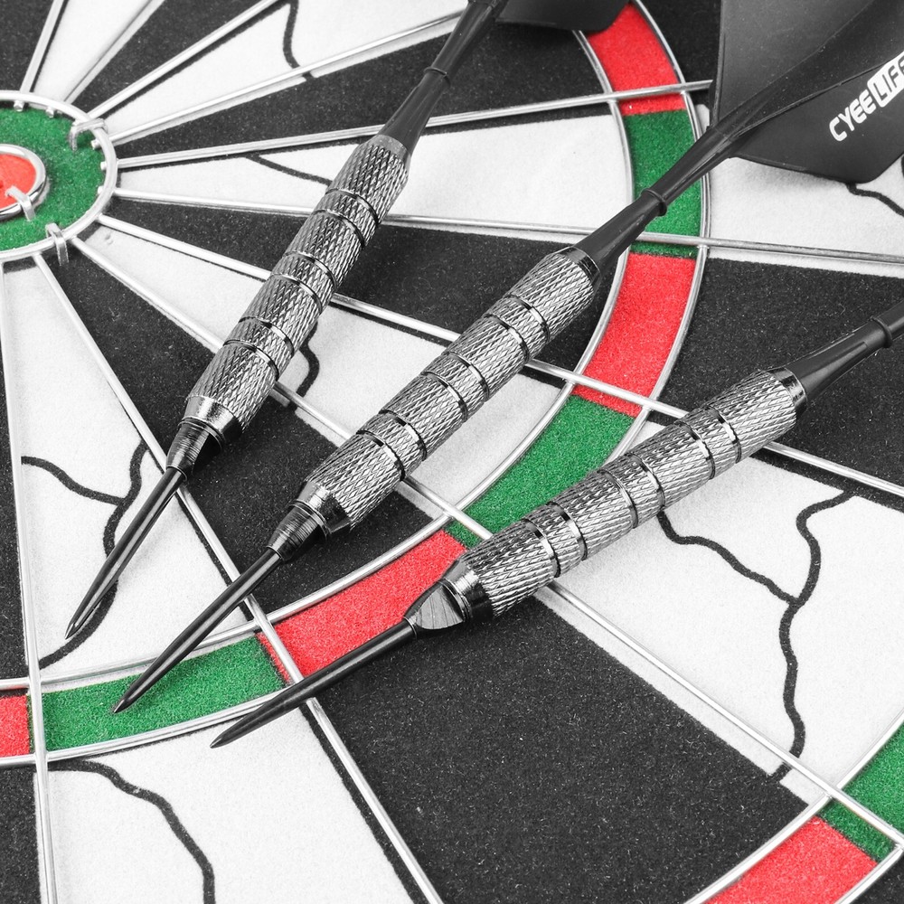 12pcs Darts Steel Points+Ruber Rings Adapter conversion Tips CyeeLife