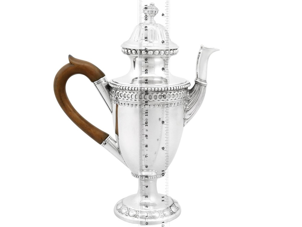 Antique German Silver Coffee Pot