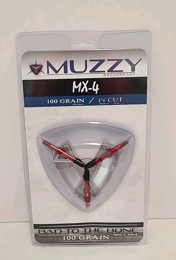Muzzy MX-4 4-Blade Broadhead 3-Pack - 100 Grain