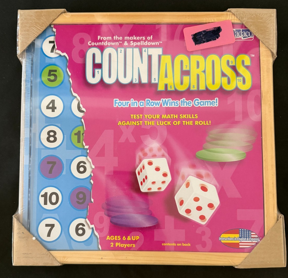 Countacross  Cadaco Board Game NEW Sealed Math Skills