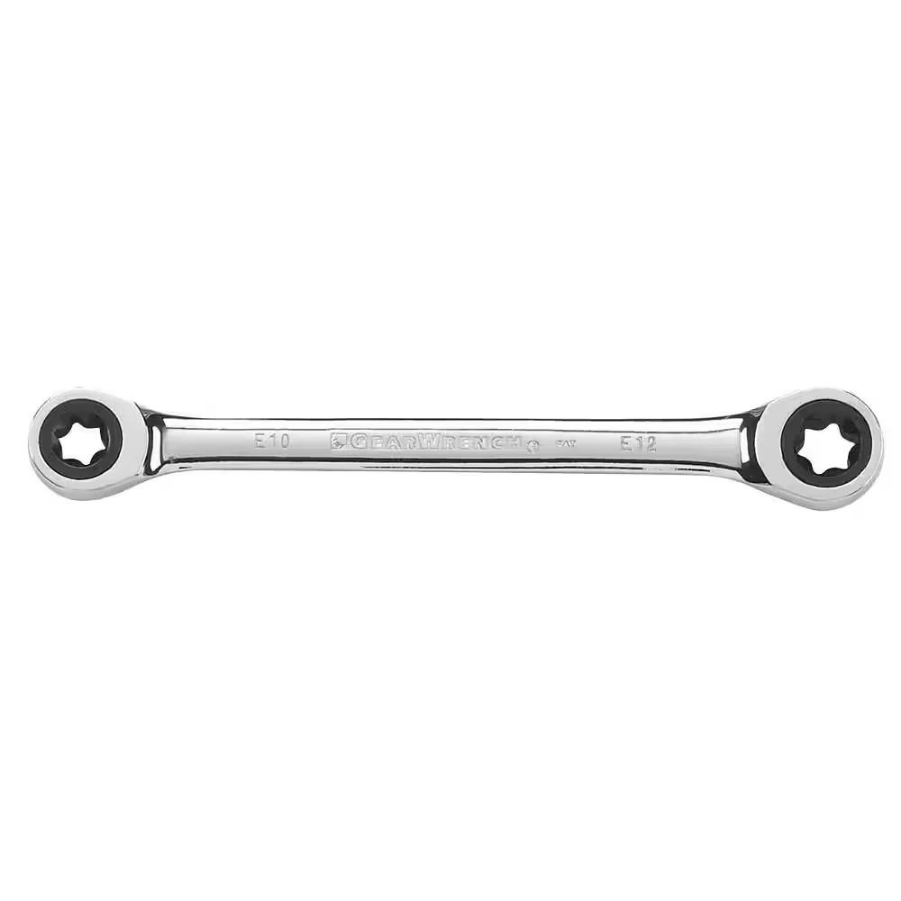 E-Torx Double Box-End Ratcheting Wrench E10 X E12