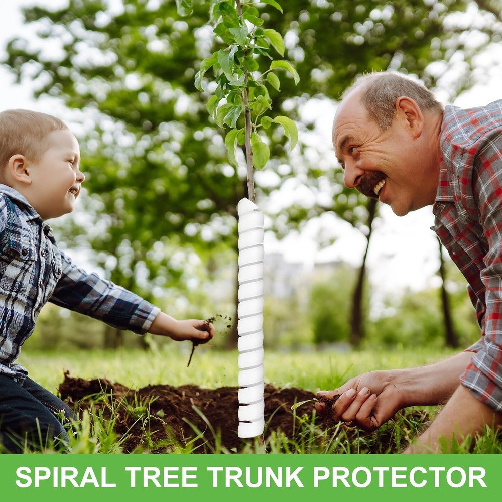 10 Pcs Plastic Spiral Tree Trunk Protector Tree Bark Protector Tube Wrap