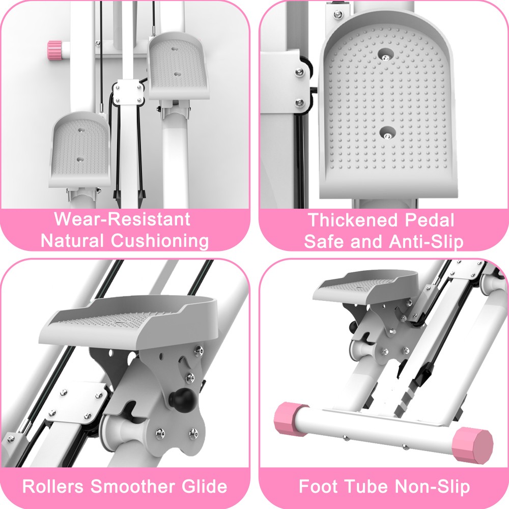 Vertical Climber Stepper- Full-Body Workout with Resistance & Adjustable Handles